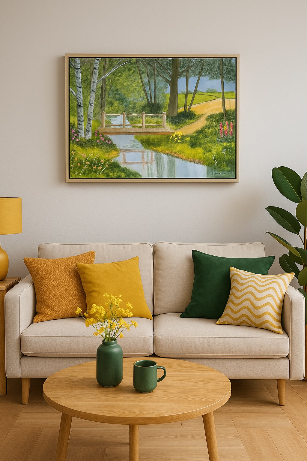 Landscape on Canvas - "The Little Wooden Bridge"