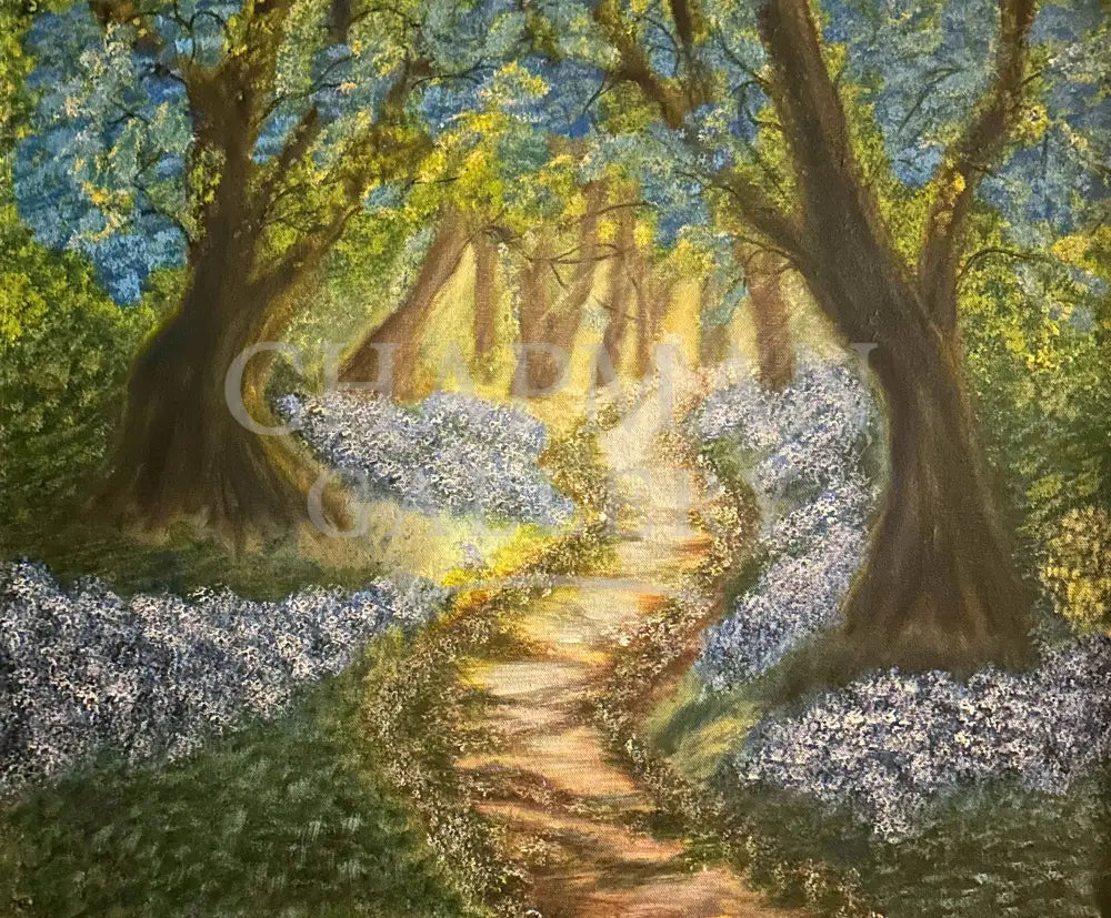 Landscape on Canvas - ’Where the Bluebells Lead’ Original Artwork