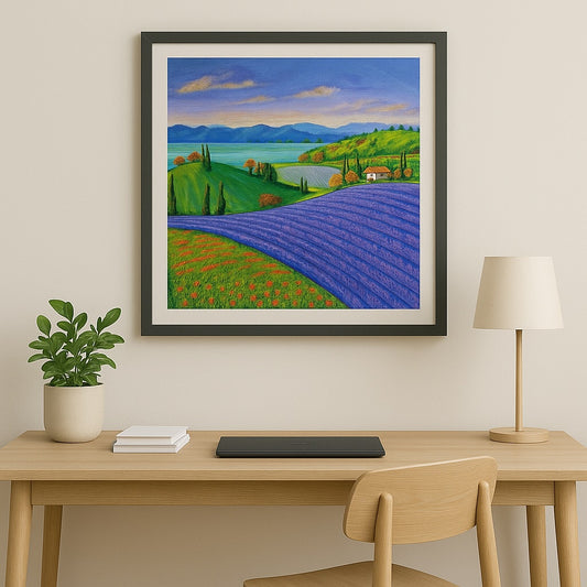 Landscape Canvas - "Whispers of Lavender"