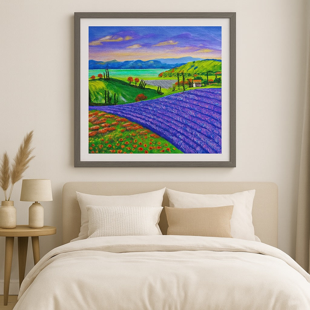 Landscape Canvas - "Whispers of Lavender"