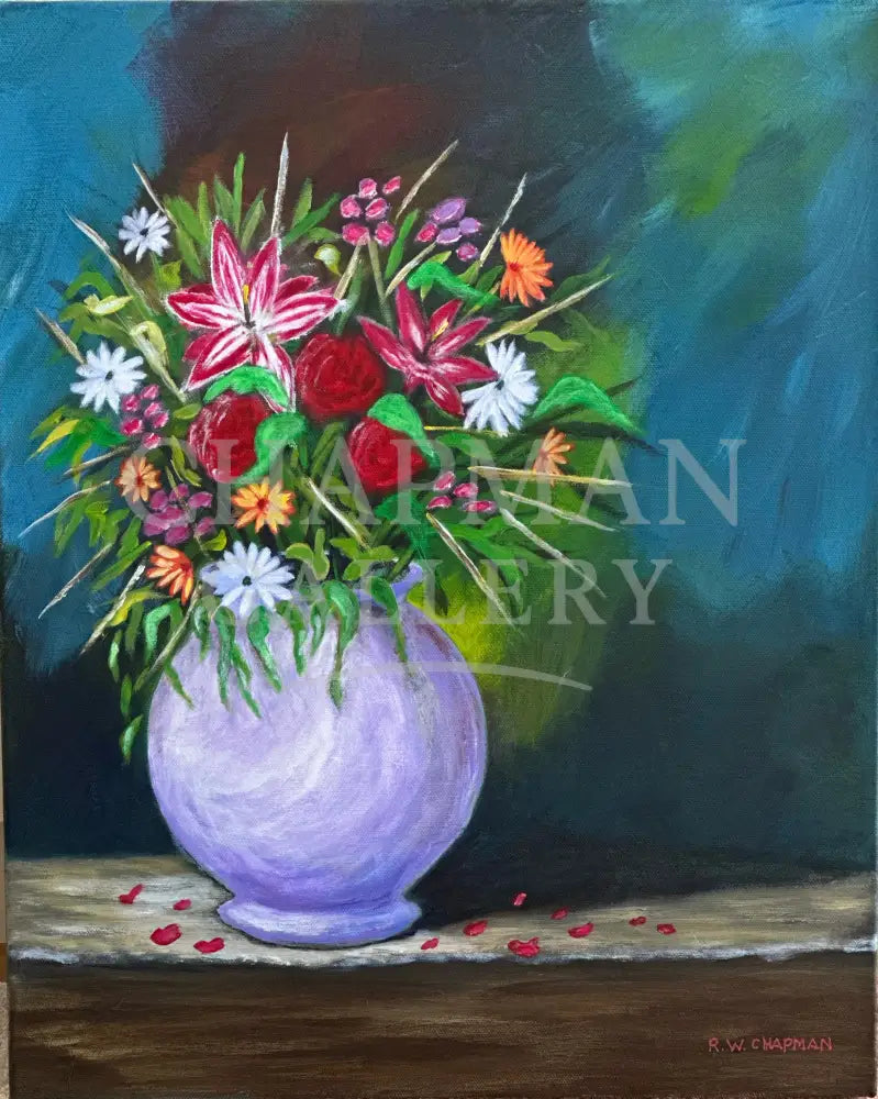 Still Life Canvas - ’The Language of Flowers’ 16’’ x 20’’ (406 x 508mm) Original Artwork
