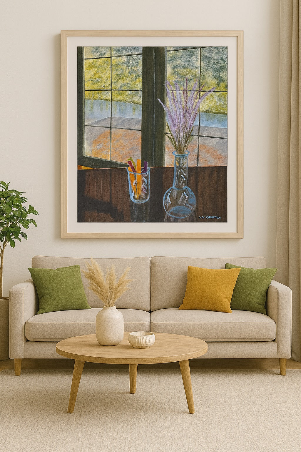 Still Life Canvas - "The Window Remembers"