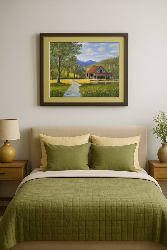Landscape on Canvas - "Memories in the Meadow"